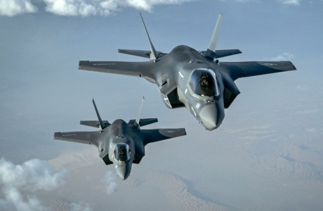 2018 yılında Afganistan'a gönderilen iki F-35B Lightning II uçağı. Fotoğraf: ABD Hava Kuvvetleri